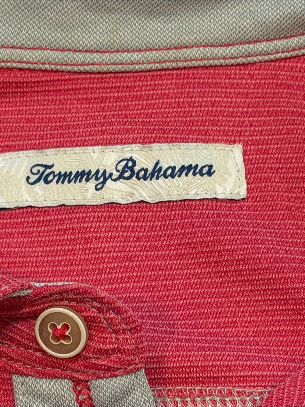 Tommy Bahama  Mens XXL Coral Polo Short Sleeve with Coral Marlin Logo Class - Picture 4 of 11